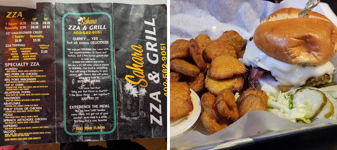SAHARA GRILL Menu